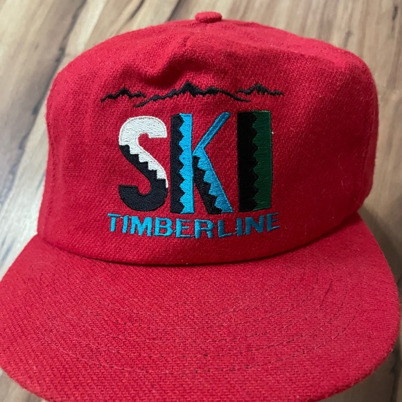 Other - VTG Red Ski Timberline Cap OS